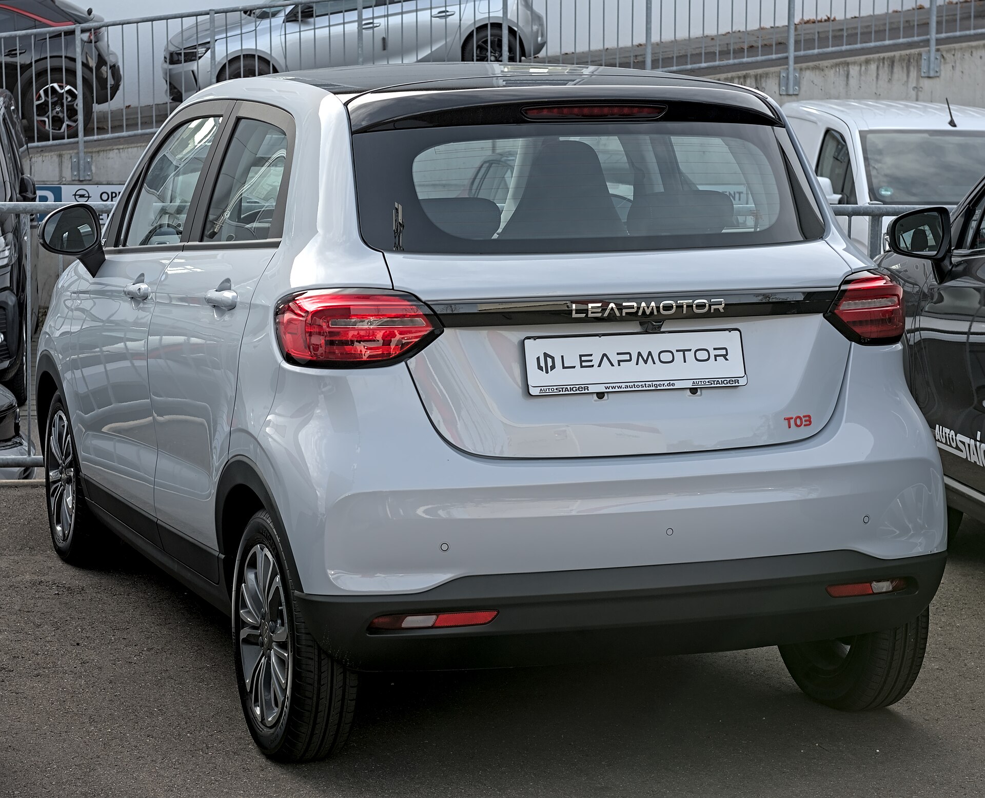 Leapmotor T03 in einer Front Seitenansicht